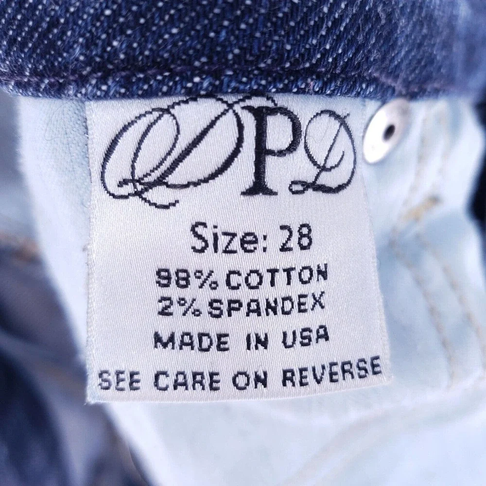 DPD Jeans Denim Cotton Womens Size 28 Blue Straight Stretch VTG Mid Rise Skinny